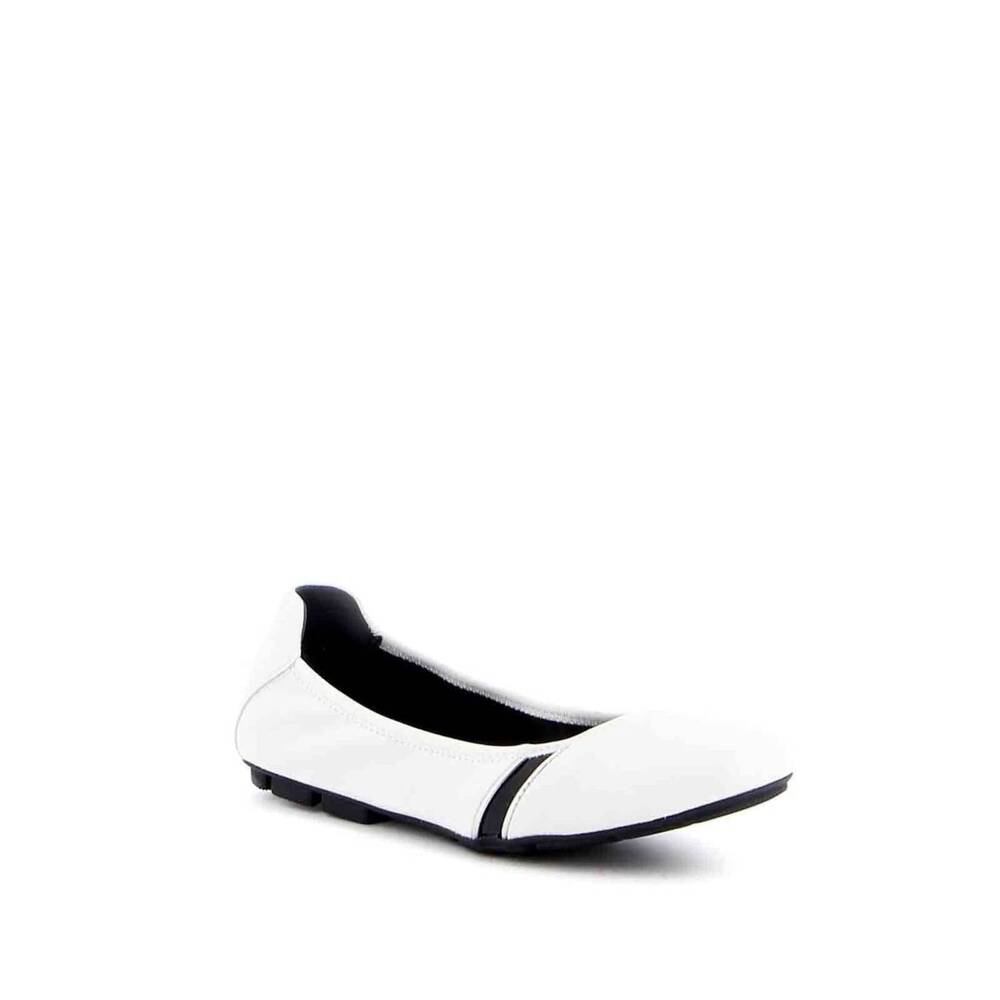 NEW HOGAN women's h511 ballerina flats in white